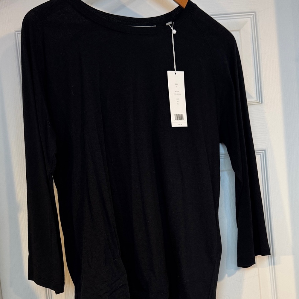 Vince Black Long Sleeve Women's Lightweight Top